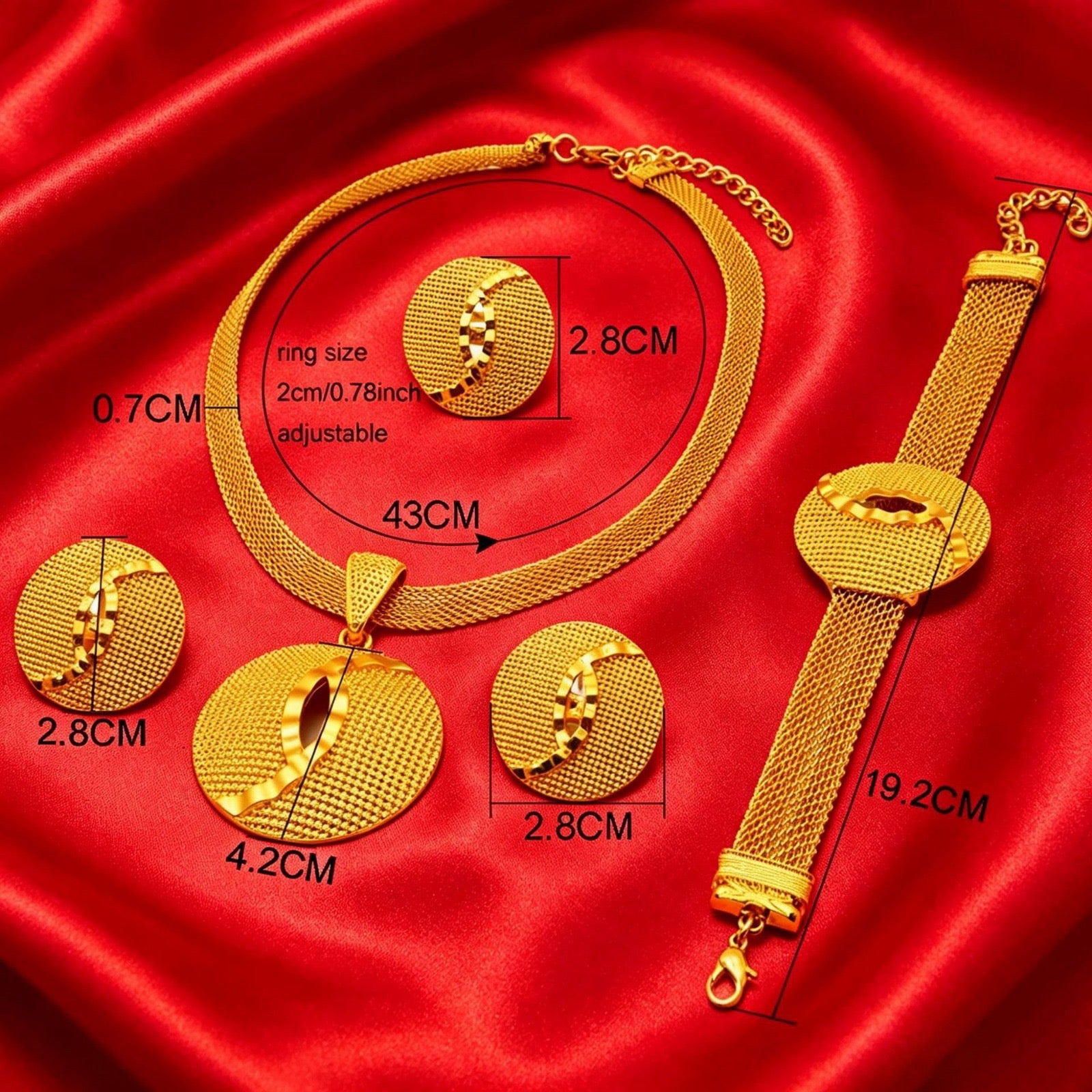 Fancy Jewellery for Ladies Fashion Necklaces for Women High Quality
Glod Plated Jewelry Set