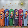 African Bubu (or Boubou) Gown or a Kaftan Maxi Dress With Matching Headscarf