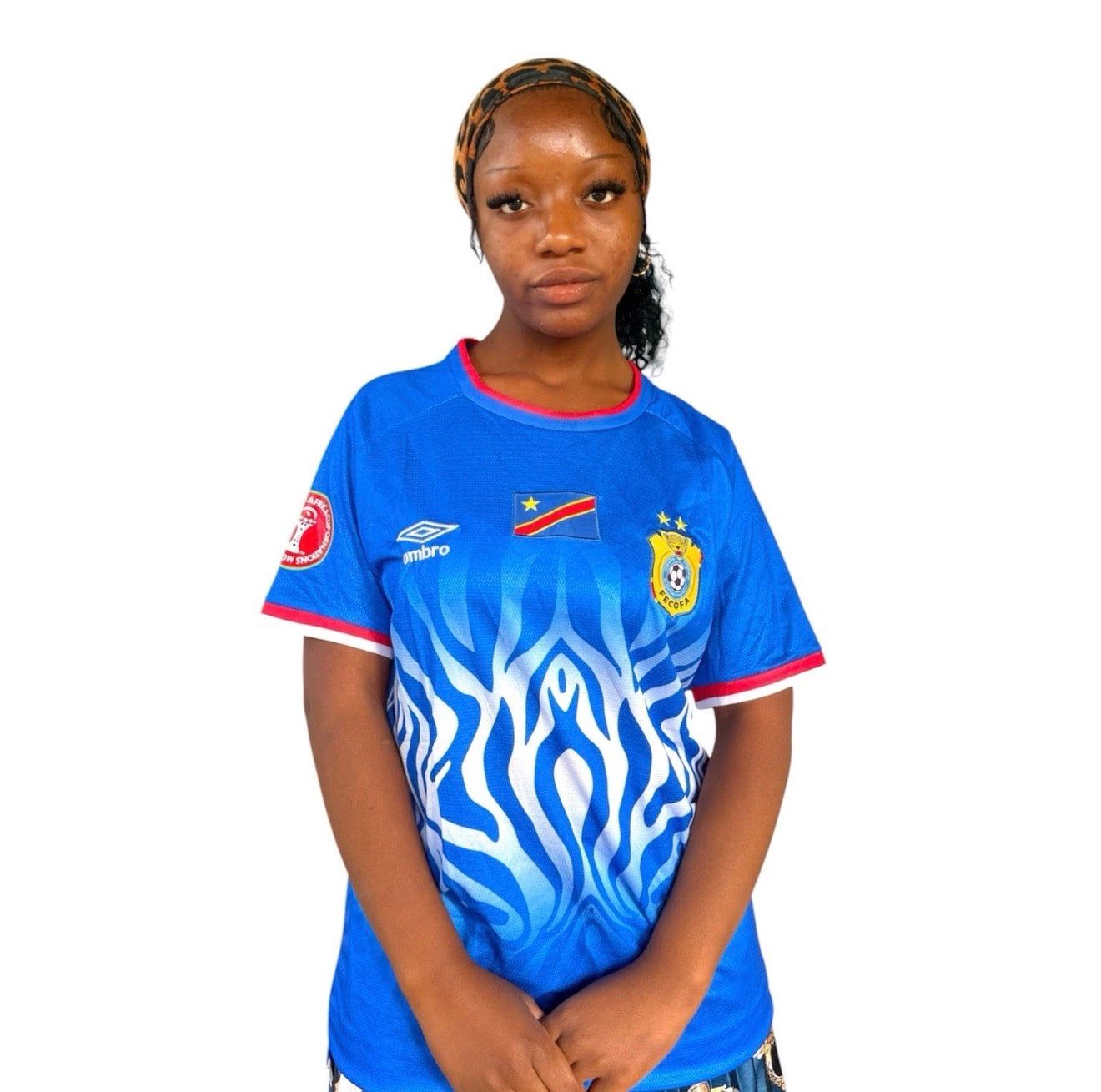 Men And Women High Quality World Cup DR Congo Jersey Blue Fan Version