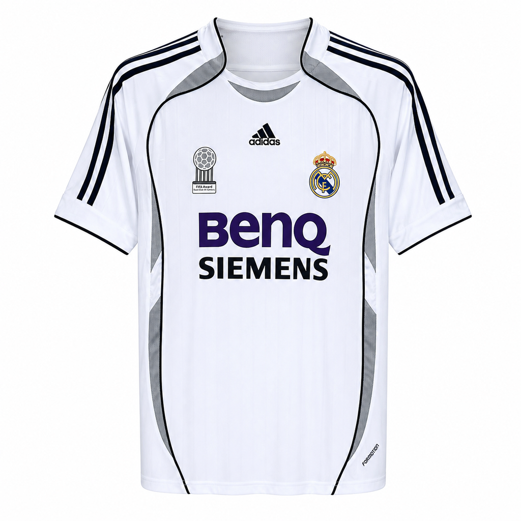 Adidas Real Madrid 2005/06 white jersey retro version