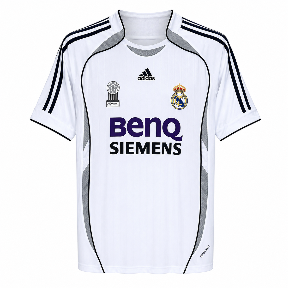 Adidas Real Madrid 2005/06 white jersey retro version