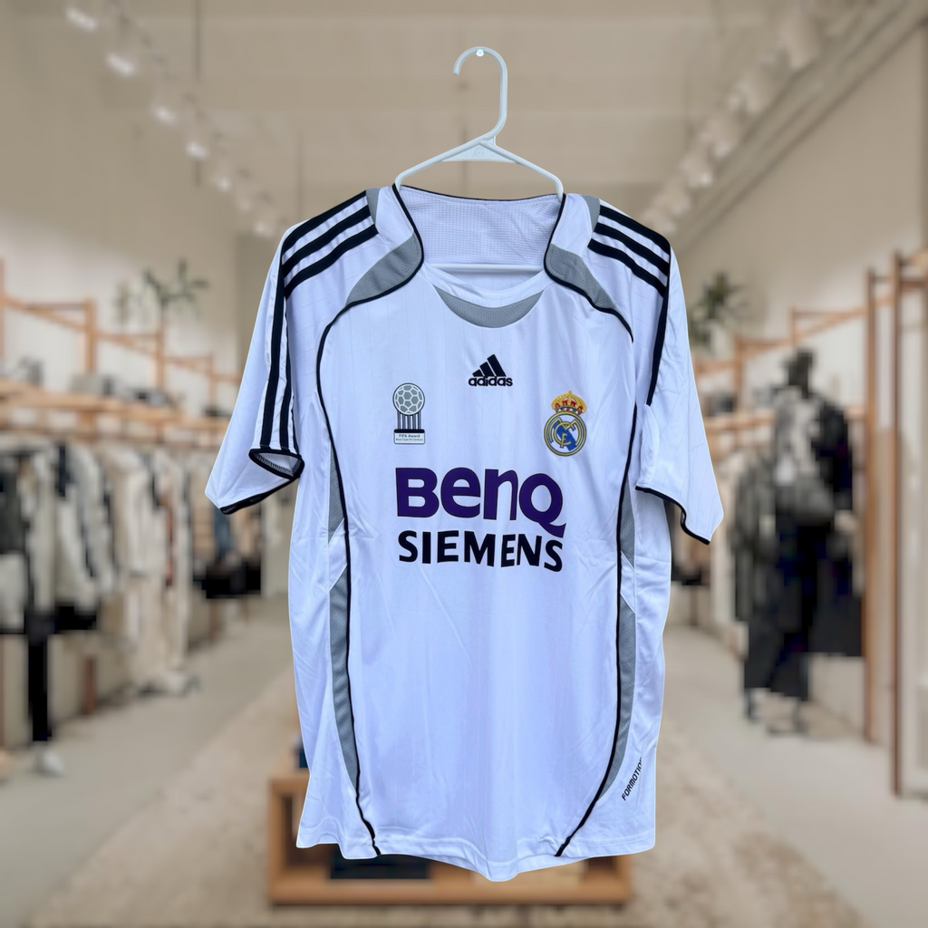 Adidas Real Madrid 2005/06 white jersey retro version